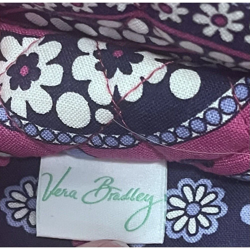 Vera Bradley All Wrapped-Up Jewelry Travel Case Organizer Expands Purple Plum